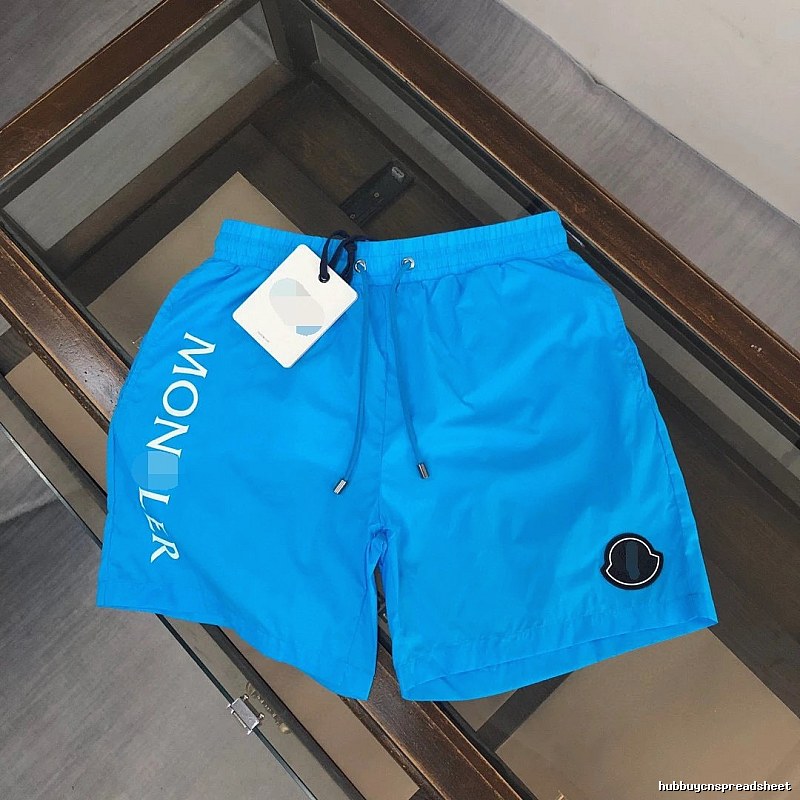 Moncler Casual Trendy Bright Blue Beach Shorts