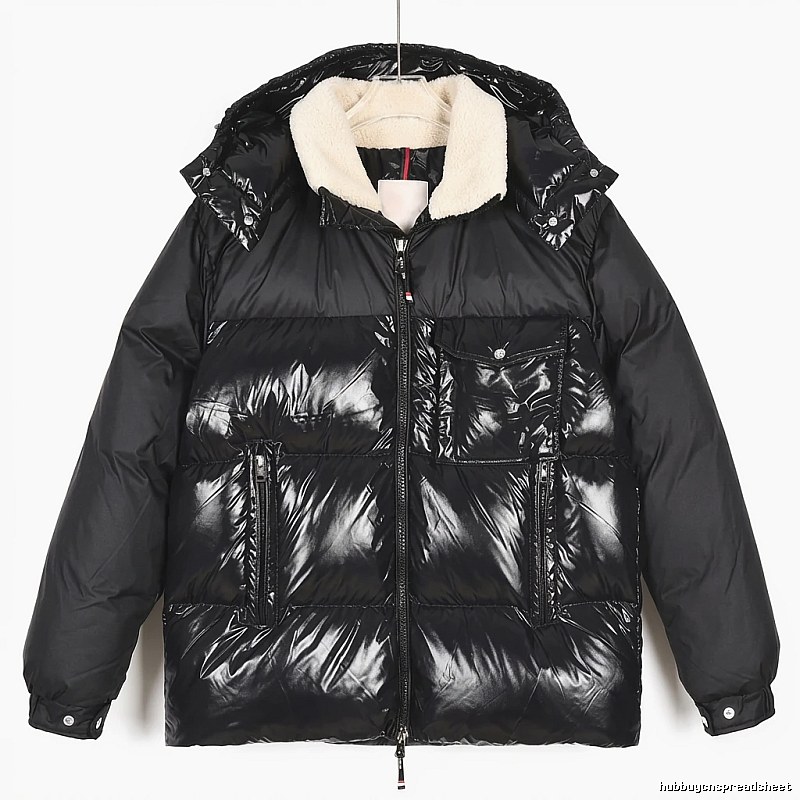 Moncler Glossy and Trendy Black Down Jacket
