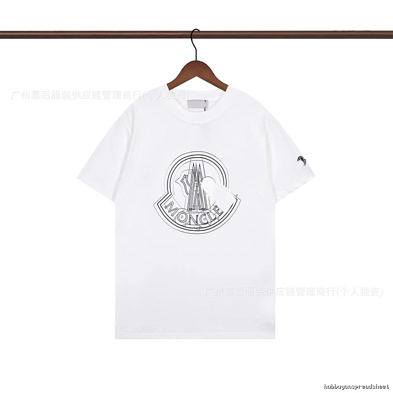 Moncler Large Logo Trendy Style White Short-sleeve T-shirt