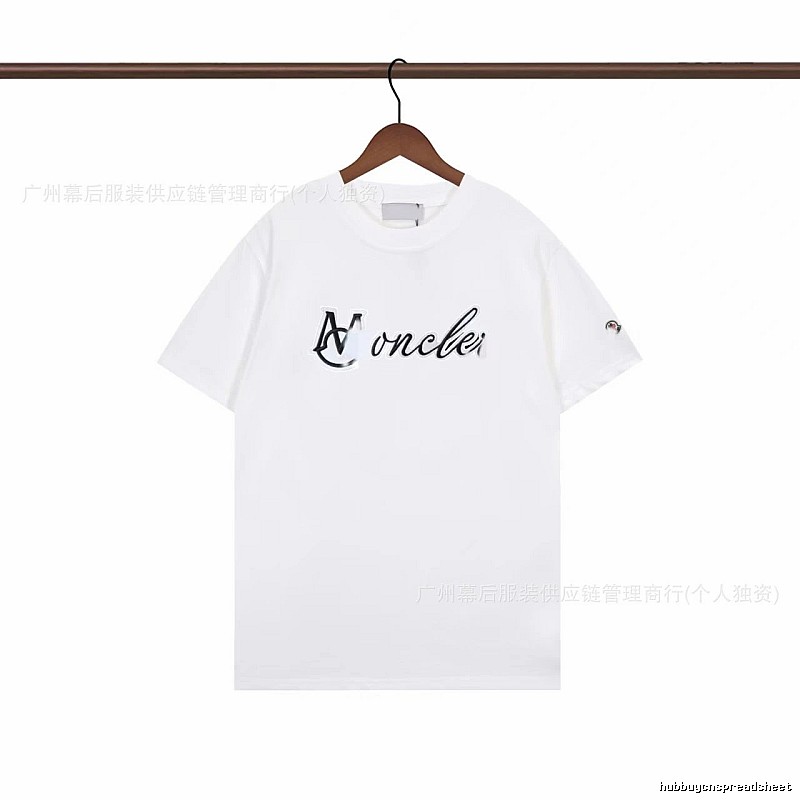 Moncler Letter Print Casual White T-Shirt