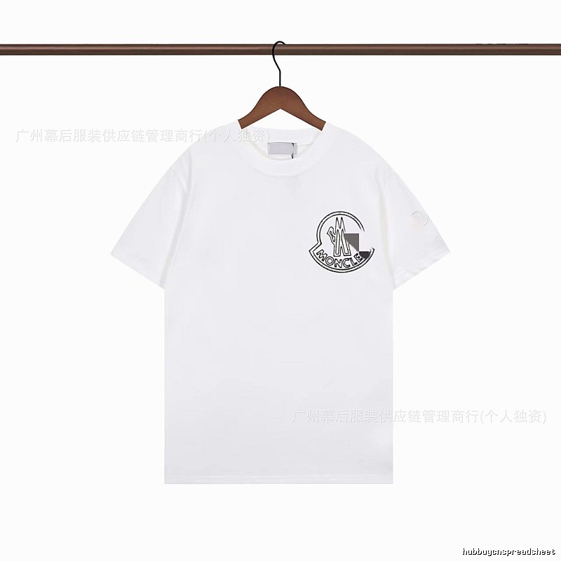 Moncler Logo Casual Style White Short-sleeve T-shirt