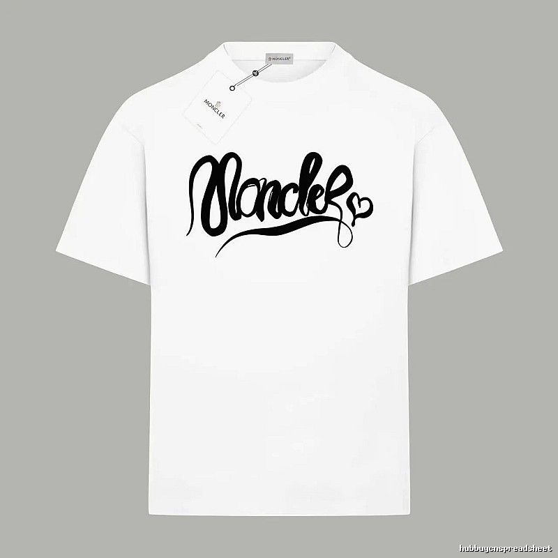 Moncler minimalist style white T-shirt