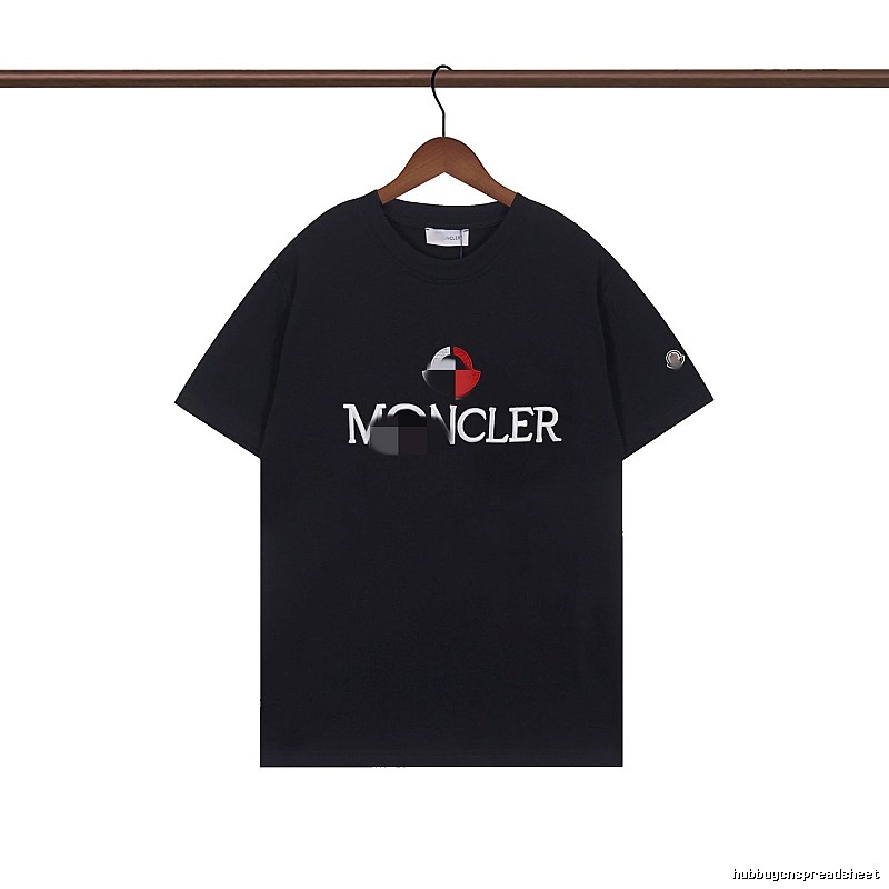 Moncler Printed Casual Black Short-sleeve T-shirt