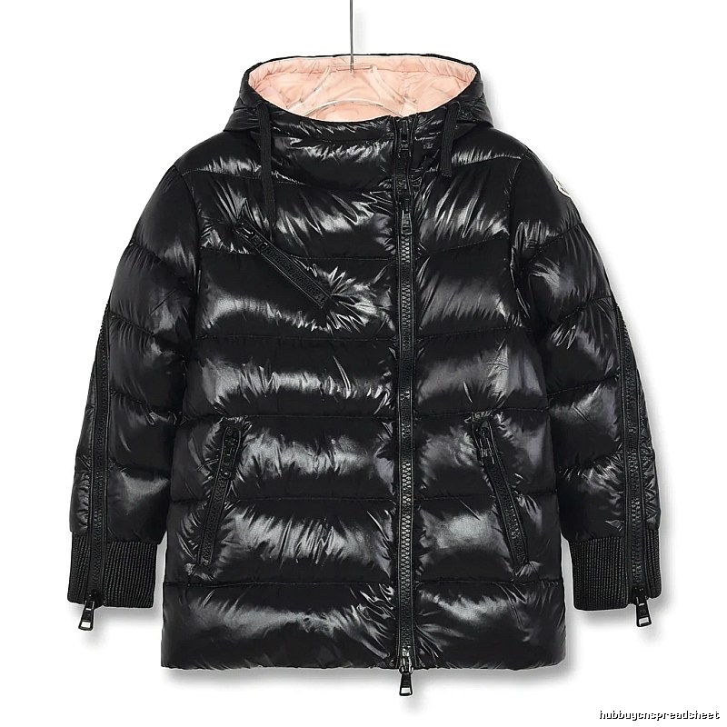 Moncler shiny and stylish black down jacket