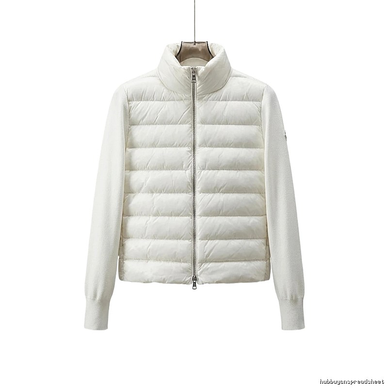 Moncler short stylish white down jacket
