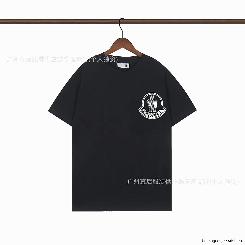 Moncler Trendy Printed Black T-Shirt
