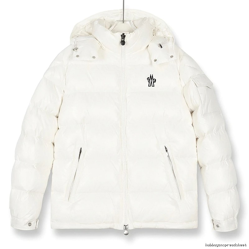 Moncler's classic and simple style white down jacket