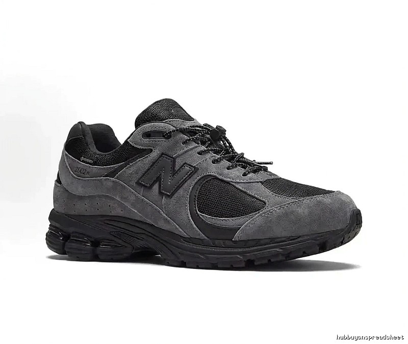 New Balance 2002R Retro Style Grey and Black Shoes