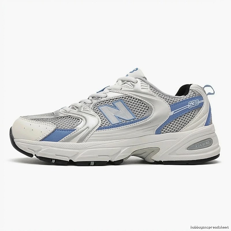 New Balance 530 retro - style athletic shoes (white and blue)