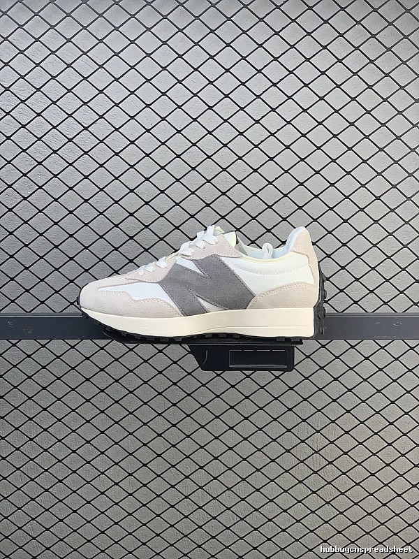 New Balance Gray Retro Runners Highlighting Road Runner Profile