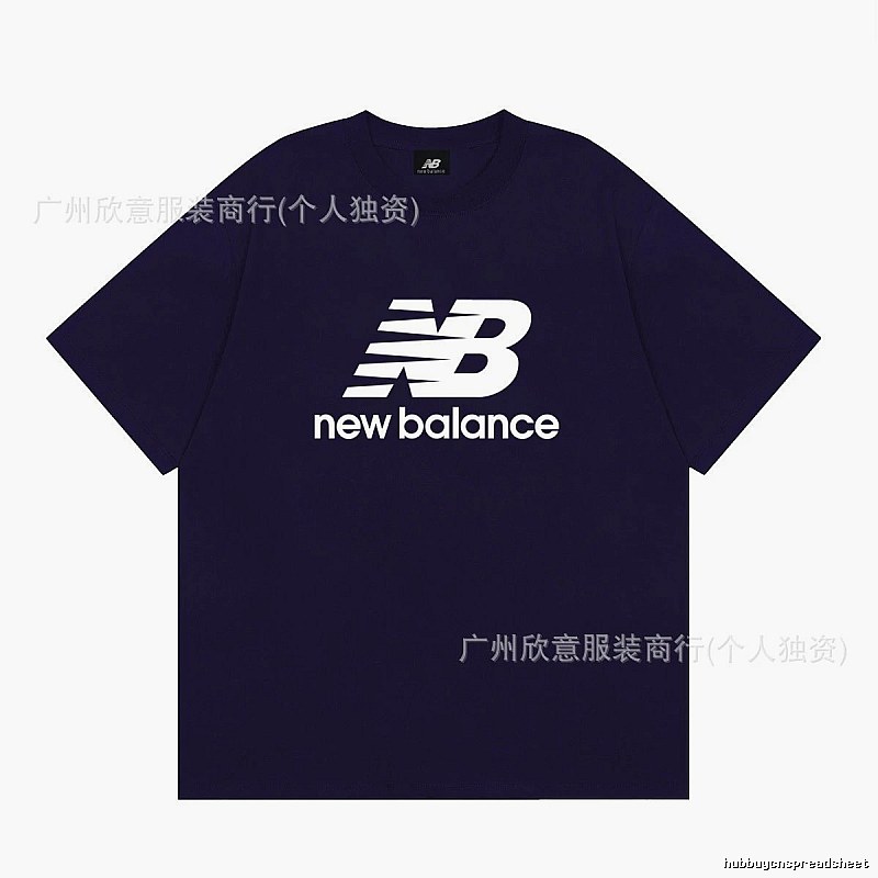 New Balance Printed Casual Navy Short-sleeve T-shirt