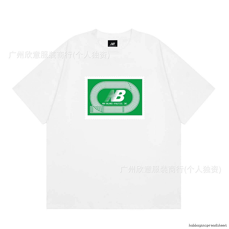New Balance Printed Casual Style White T-Shirt