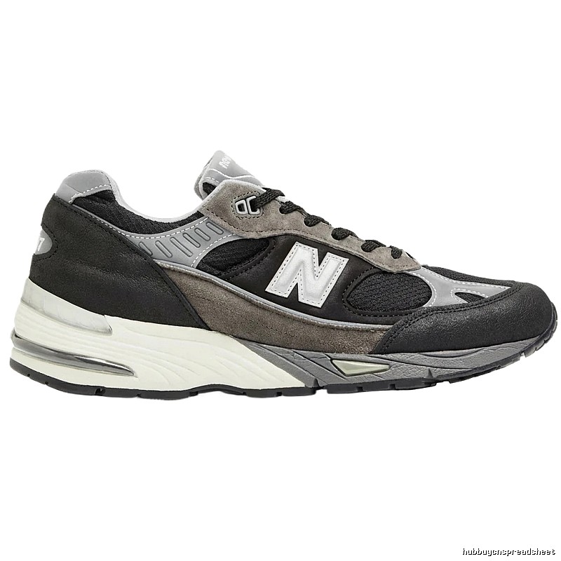 New Balance retro style black and gray sports shoes