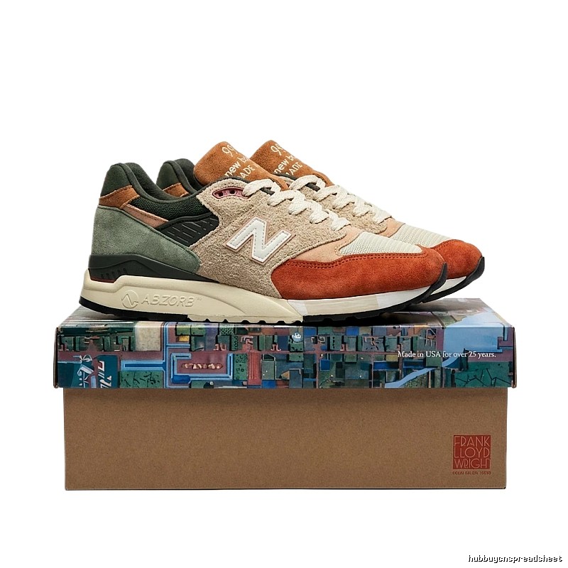 New Balance retro-style color-blocking shoes