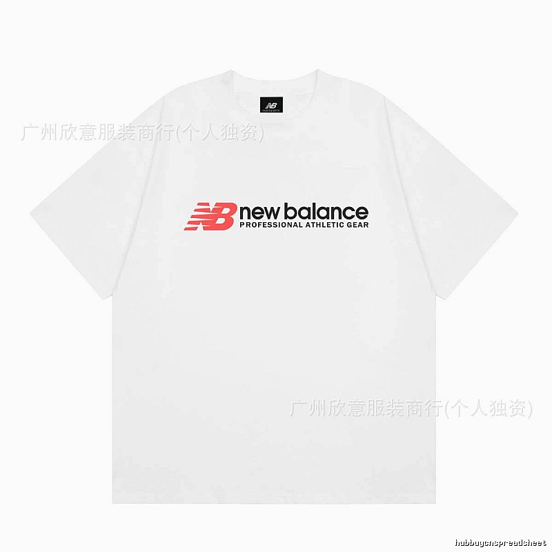 New Balance Sports Casual Style White Short-sleeve T-shirt