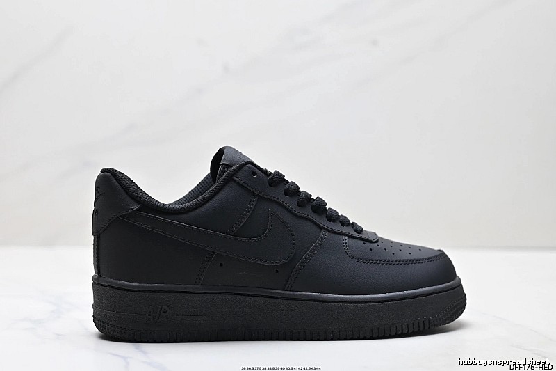 Nike Air Force 1 black trendy sneakers