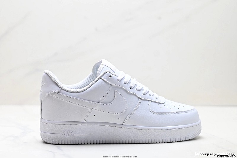 Nike Air Force 1 white sneakers.