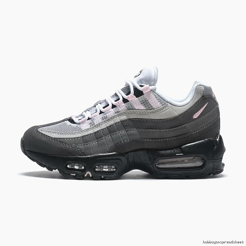 Nike Air Max 95 Black-Grey-Pink Sports Shoes