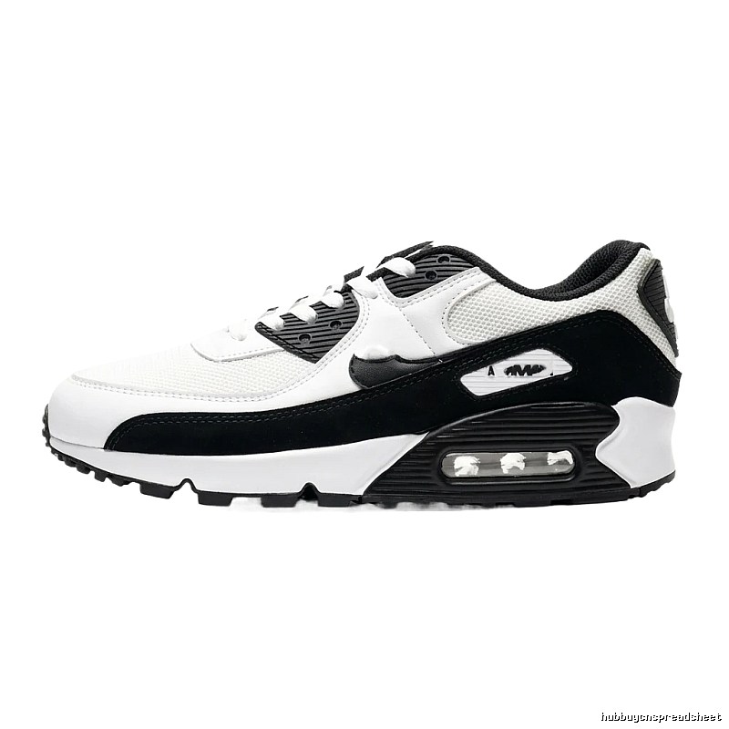 Nike black and white retro style sports shoes