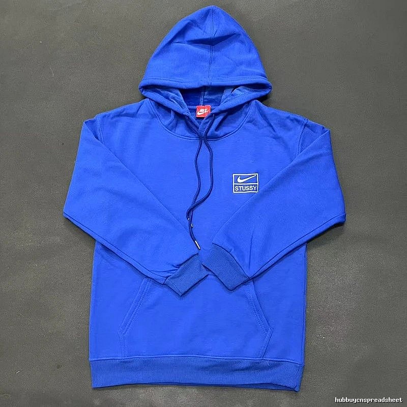 Nike Blue Zip Hoodie Campus Look Swoosh