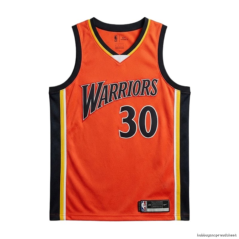 Nike Curry series orange and black basketball uniforms