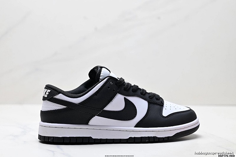 Nike Dunk black and white minimalist style sneakers