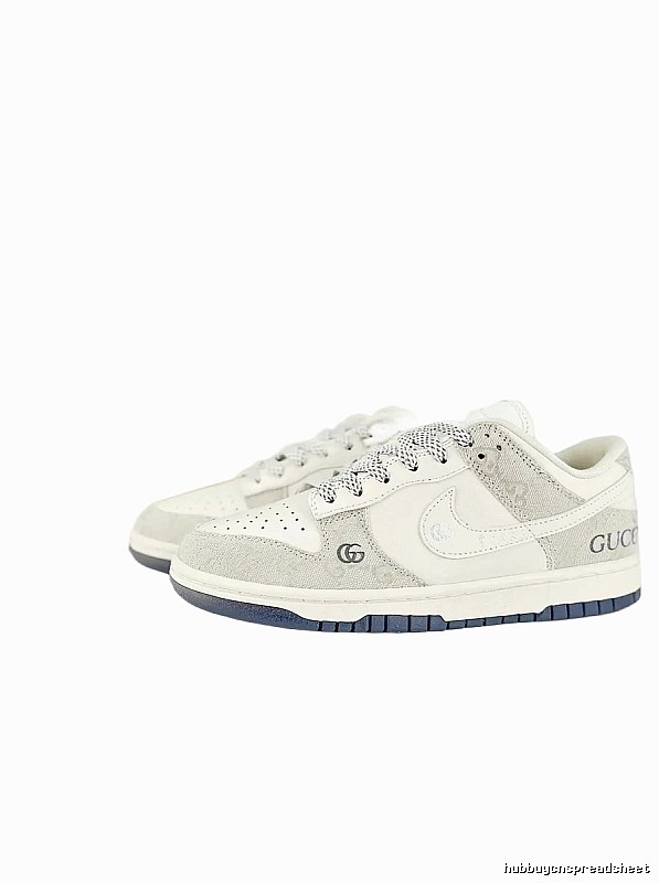 Nike Dunk Co-branded White and Grey Sports Shoes