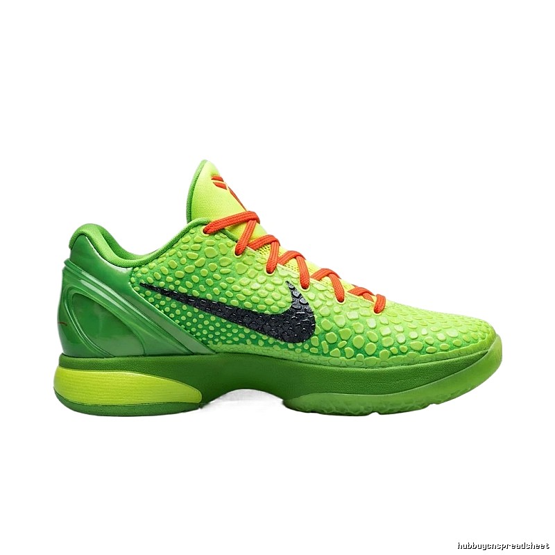 Nike fluorescent green sports basketball shoes