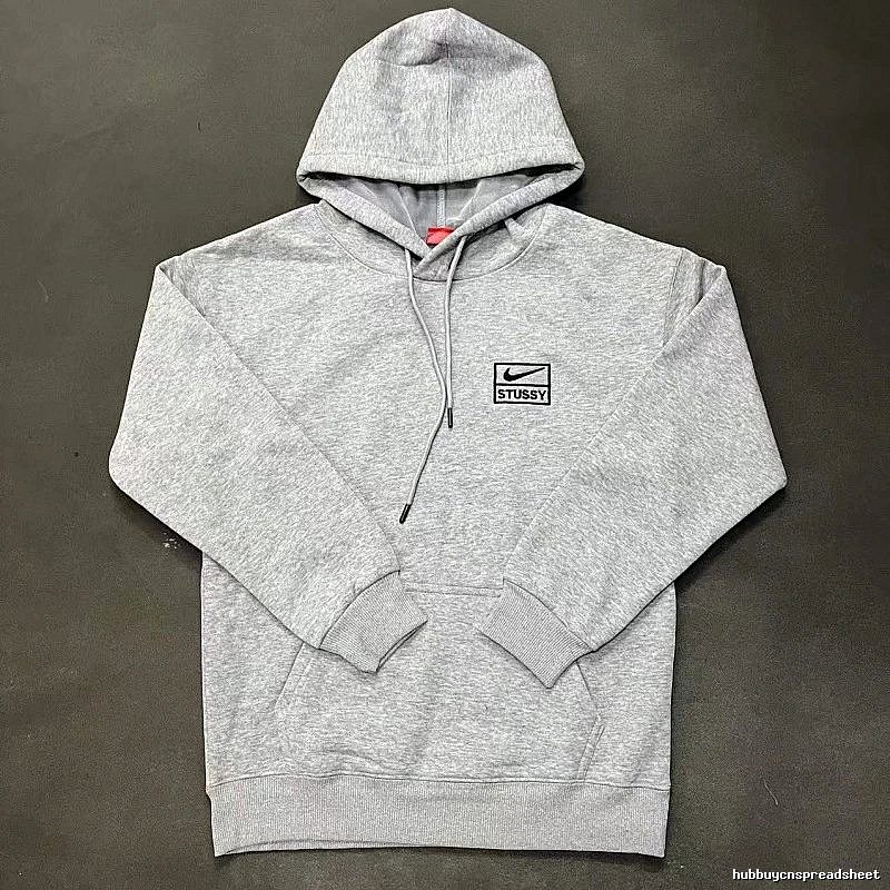Nike Gray Zip Hoodie Clean Colorway Swoosh