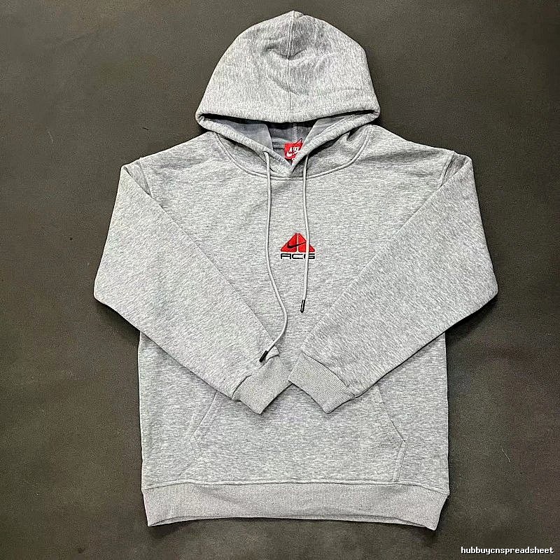 Nike Gray Zip Hoodie Logo Detail Swoosh