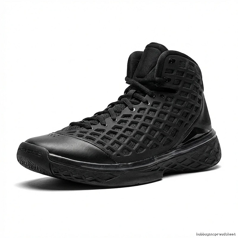 Nike high-top black sports shoes