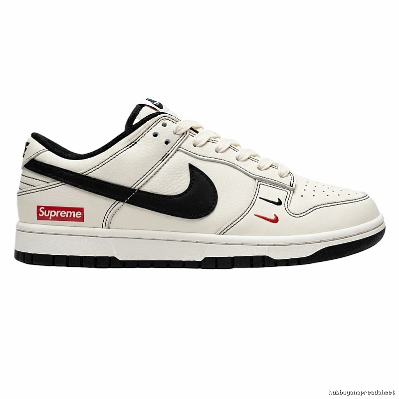 Nike Supreme Black and White Minimalist Style Sneakers
