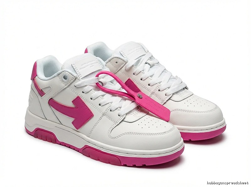 Off-White casual style white and pink shoes