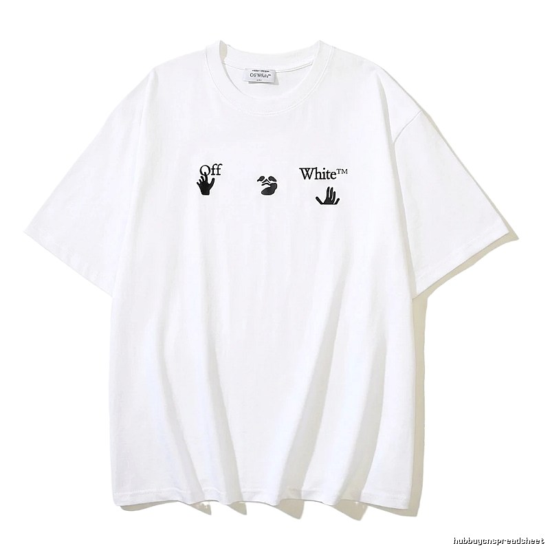 Off-White Gesture Print Style White T-shirt