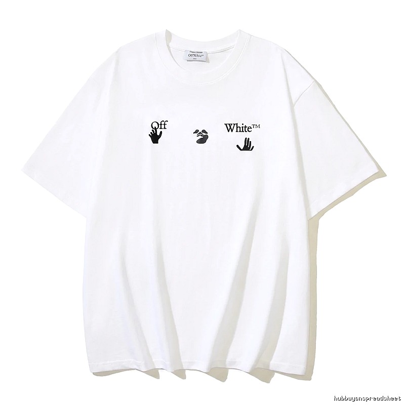 Off-White Gesture Style White T-shirt