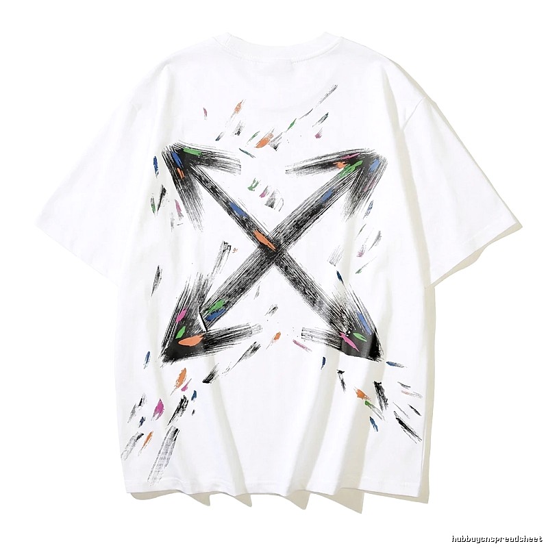 Off-White Graffiti Style White T-shirt