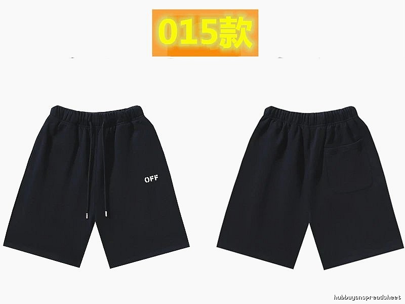 Off-White minimalist-style black shorts