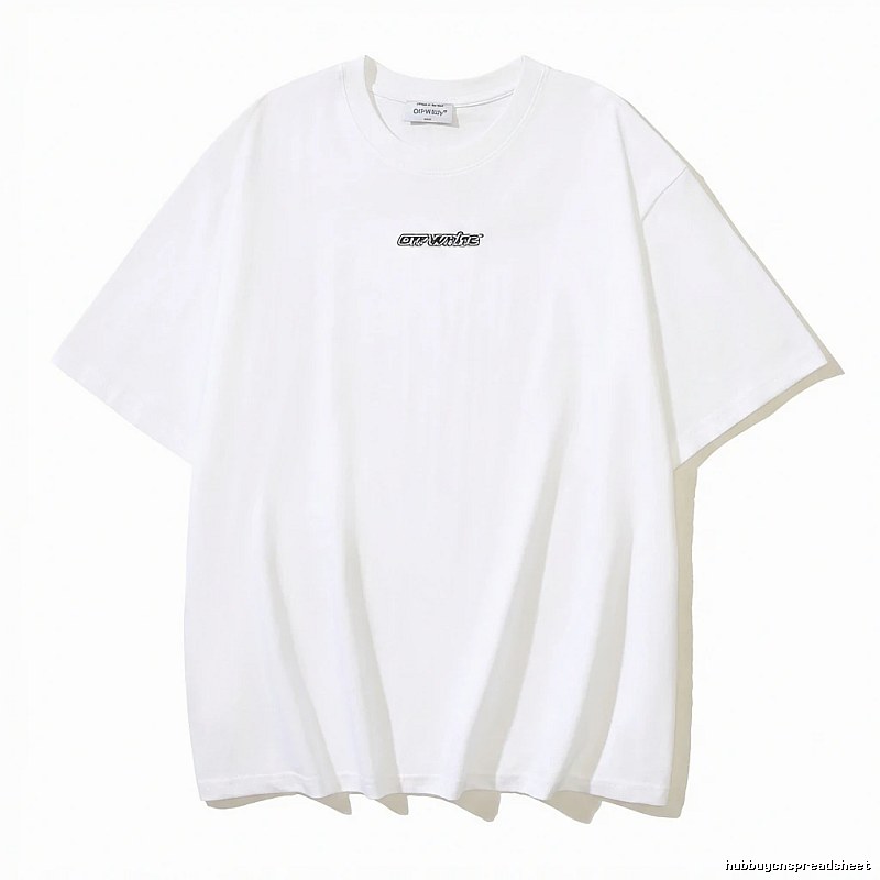 Off-White minimalist style white T-shirt