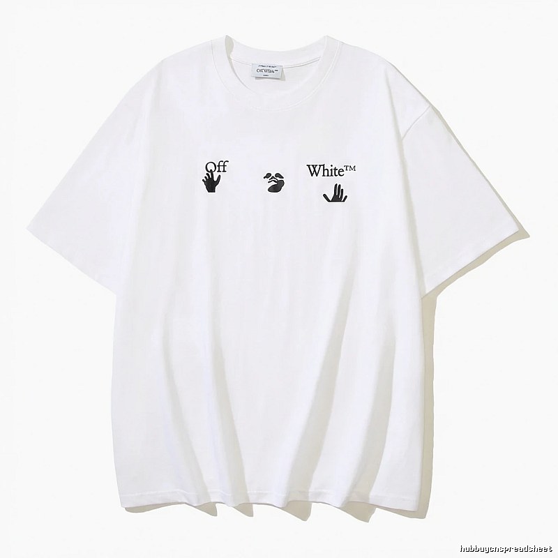 Off-White minimalist style white T-shirt