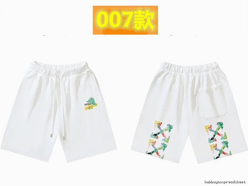 Off-White Style 007 Trendy White Shorts