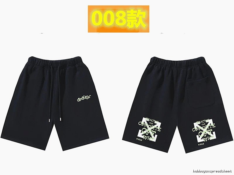 Off-White Style 008 Trendy Black Shorts