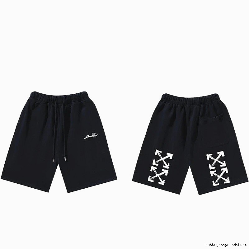 Off-White Style 009 Trendy Cool Black Shorts