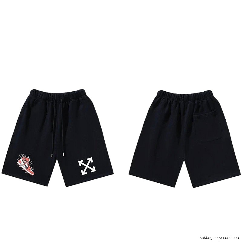 Off-White Style 013 Trendy Cool Black Shorts