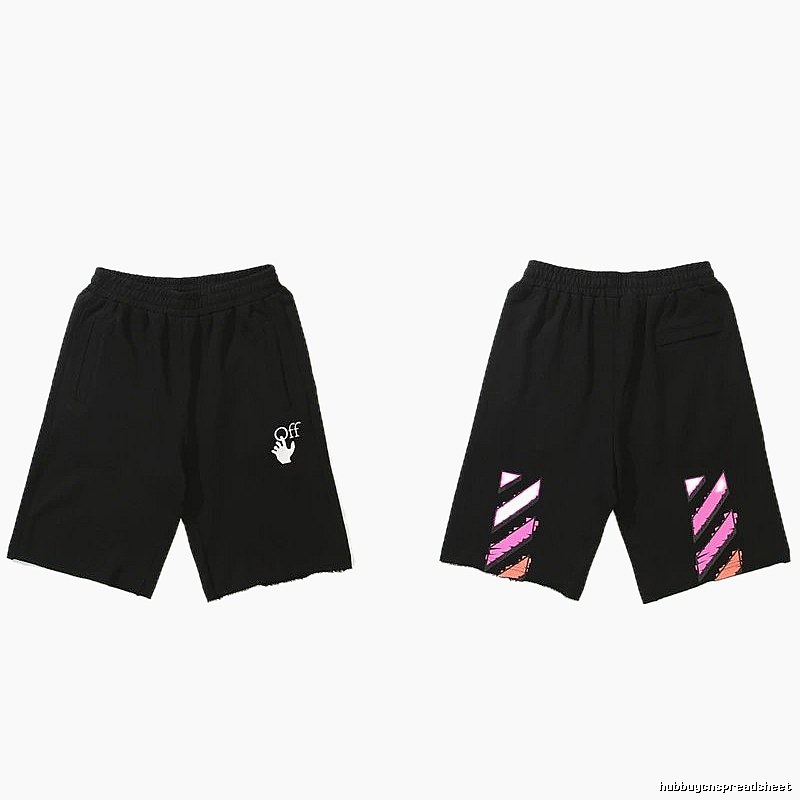 Off-White trendy and cool style black shorts