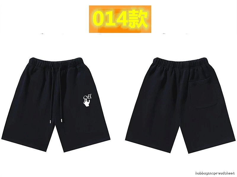 Off-White trendy and cool style black shorts