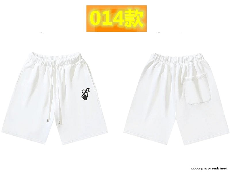 Off-White trendy brand style white shorts