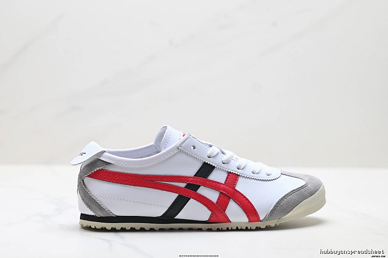 Onitsuka Tiger retro - style white and red sports shoes