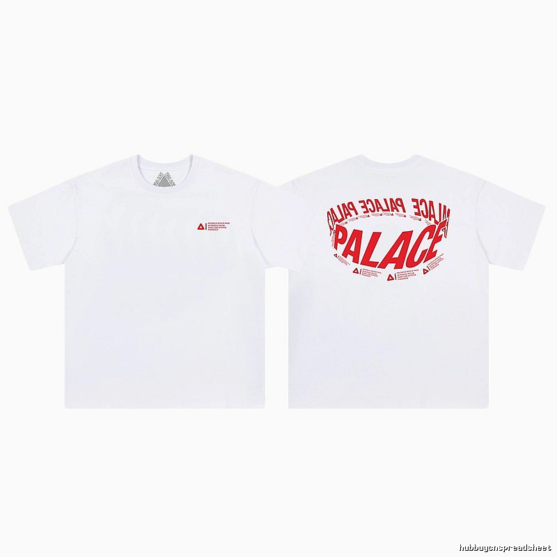 Palace Letter Printed Street Style White Short-sleeved T-shirt
