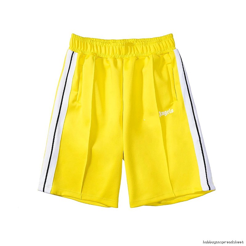 Palm Angels Resort Track shorts Black Side Stripe for Travel Looks