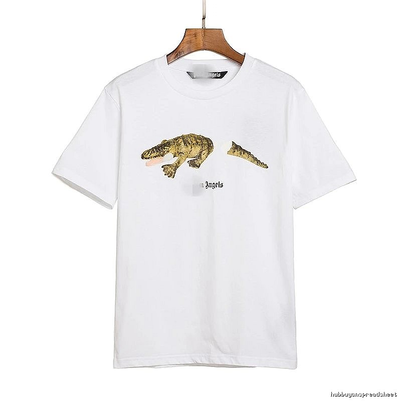 Palm Angels Streetwear Bear graphic T-shirt White Colorful Bear with Practical Shape